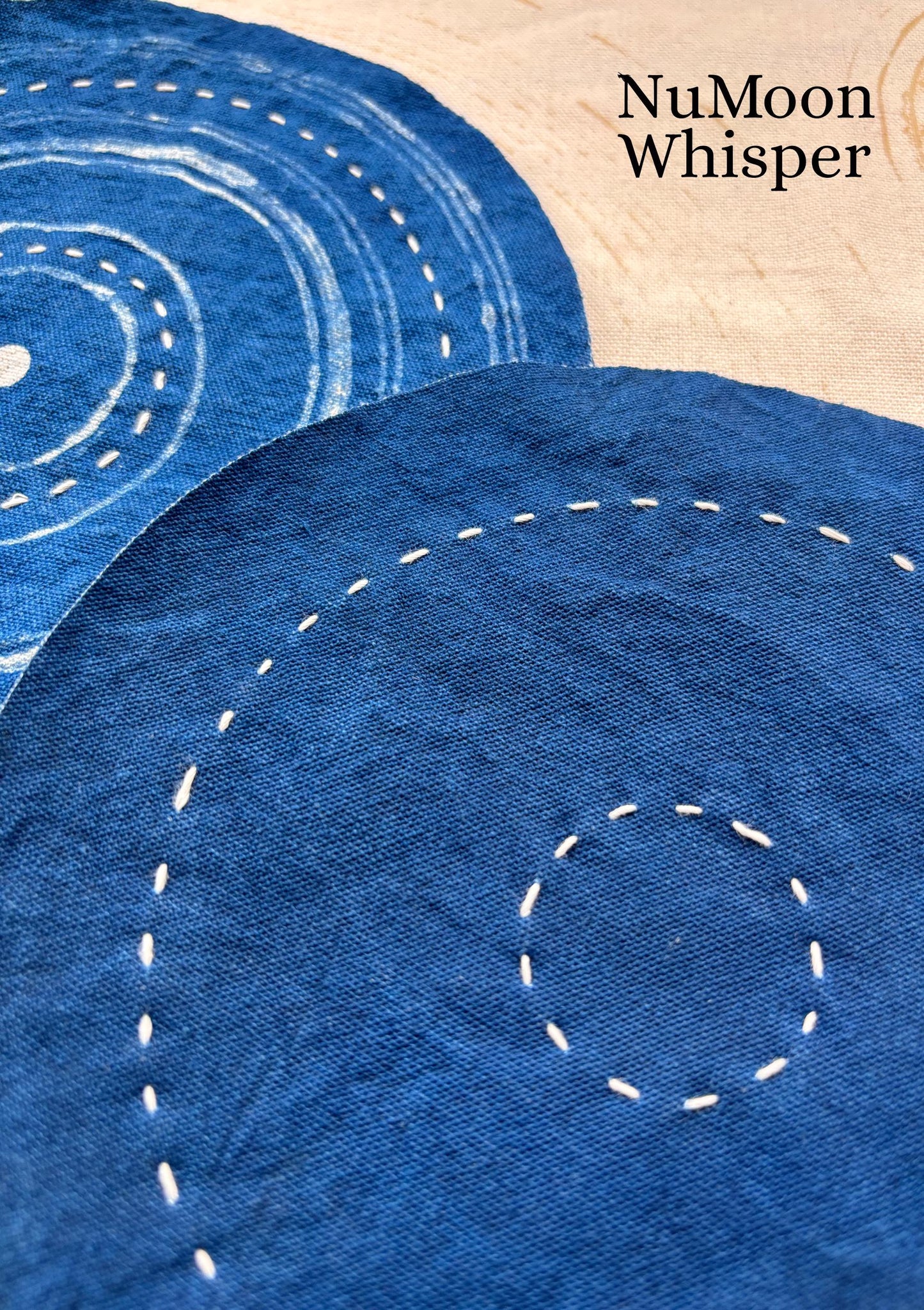Handmade Indigo Batik Tea Mat | Sashiko Cotton Coaster | Reversible Mug Rug | Japanese Table Decor | Housewarming Gift