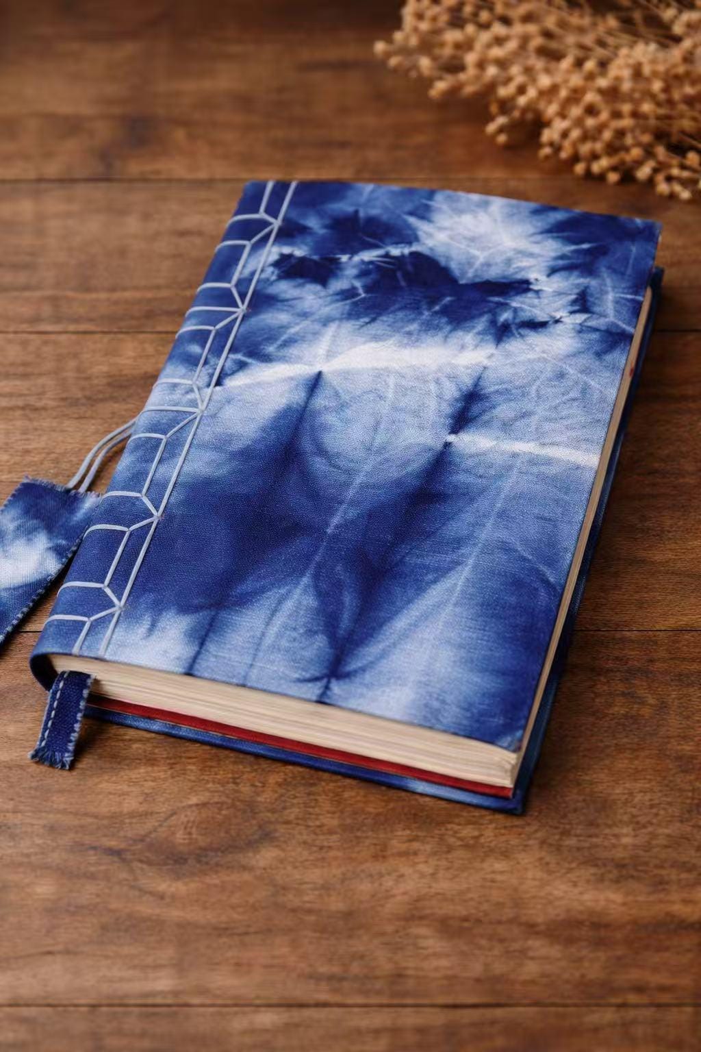 Handmade Batik Journal | Cotton Fabric Notebook | Rice Paper Writing Journal | Nüshu Inspired Gift | Wedding & Friendship Keepsake