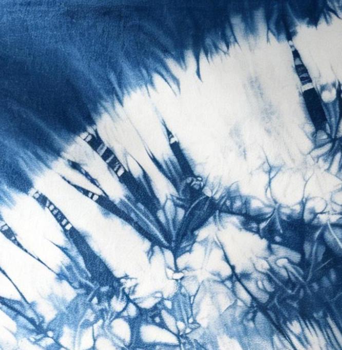 Handmade Indigo Tie-Dye Pillow Cover | Starburst Throw Pillow Cover | Cotton Cushion Cover | Wabi-Sabi Home Decor | Gift for Home
