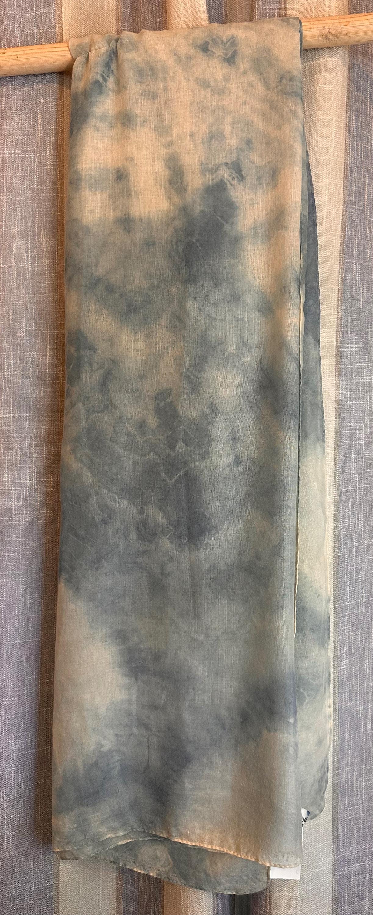 Oversized Lightweight Scarf | Hand-Dyed Shawl Wrap | Sheer Beach Cover Up | Travel Wrap | Gift for Her