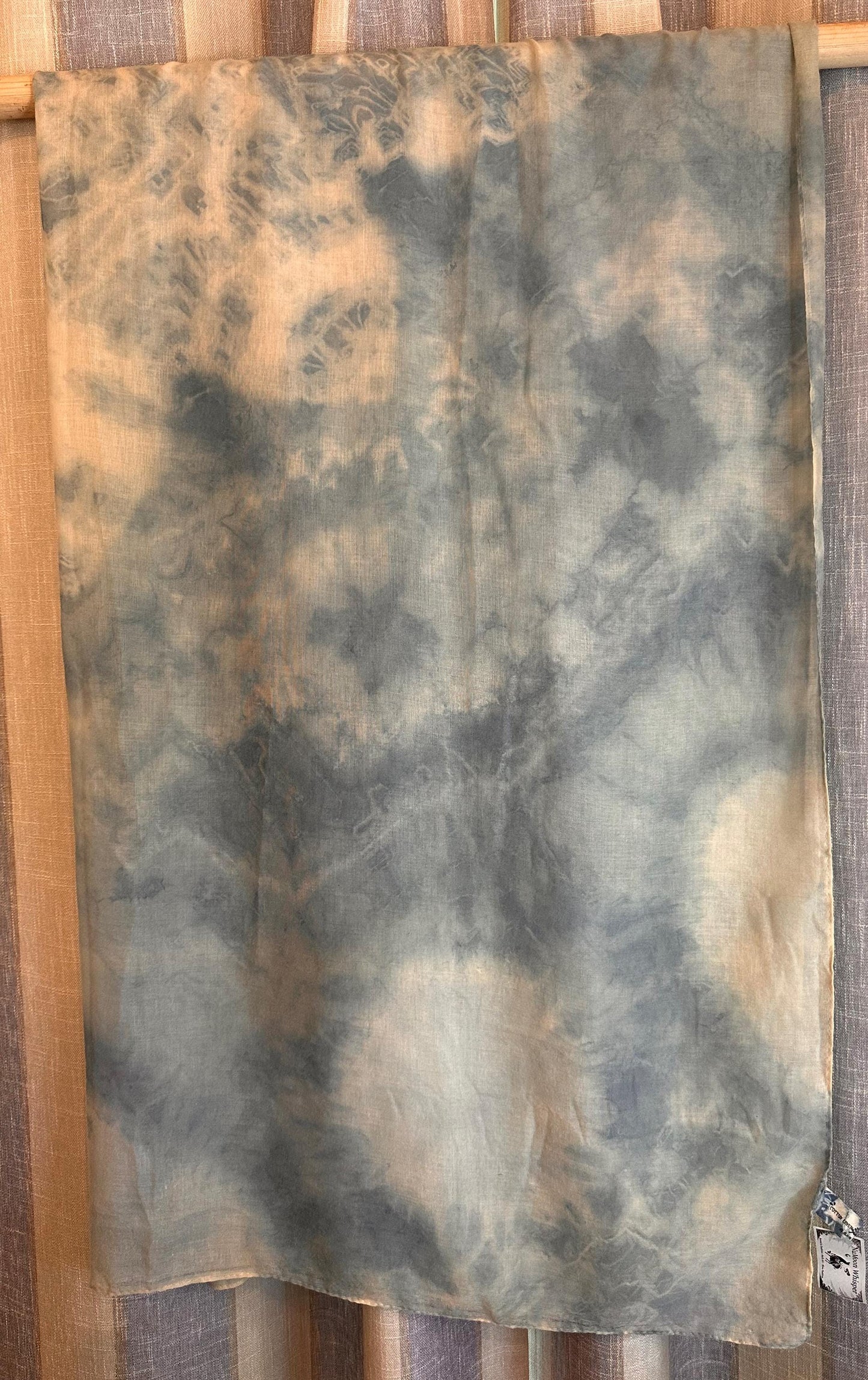 Oversized Lightweight Scarf | Hand-Dyed Shawl Wrap | Sheer Beach Cover Up | Travel Wrap | Gift for Her