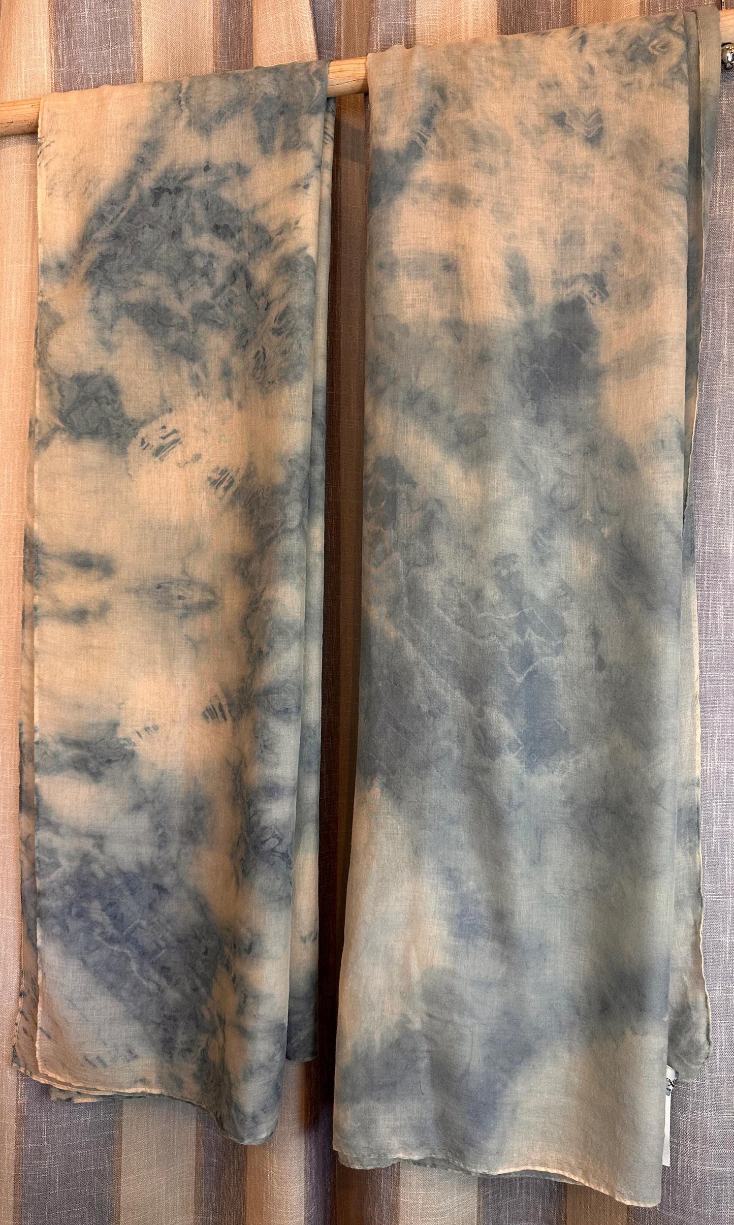 Oversized Lightweight Scarf | Hand-Dyed Shawl Wrap | Sheer Beach Cover Up | Travel Wrap | Gift for Her