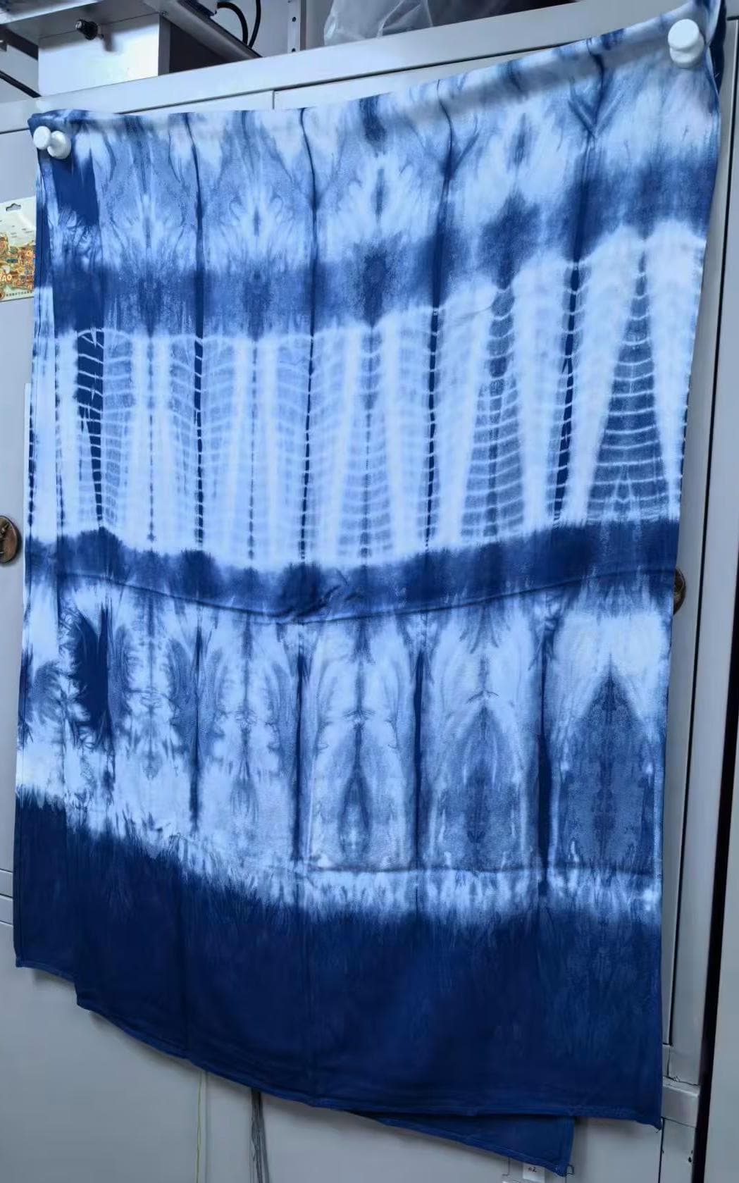 Hand-Dyed Linen Silk Scarf | Indigo Shibori Wrap | Lightweight Shawl | Travel Scarf | Gift for Her