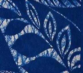 Handmade Textile Wall Art | Botanical Indigo Batik Wall Hanging | Nature Wall Decor | Wabi-Sabi Home Decor | Housewarming Gift