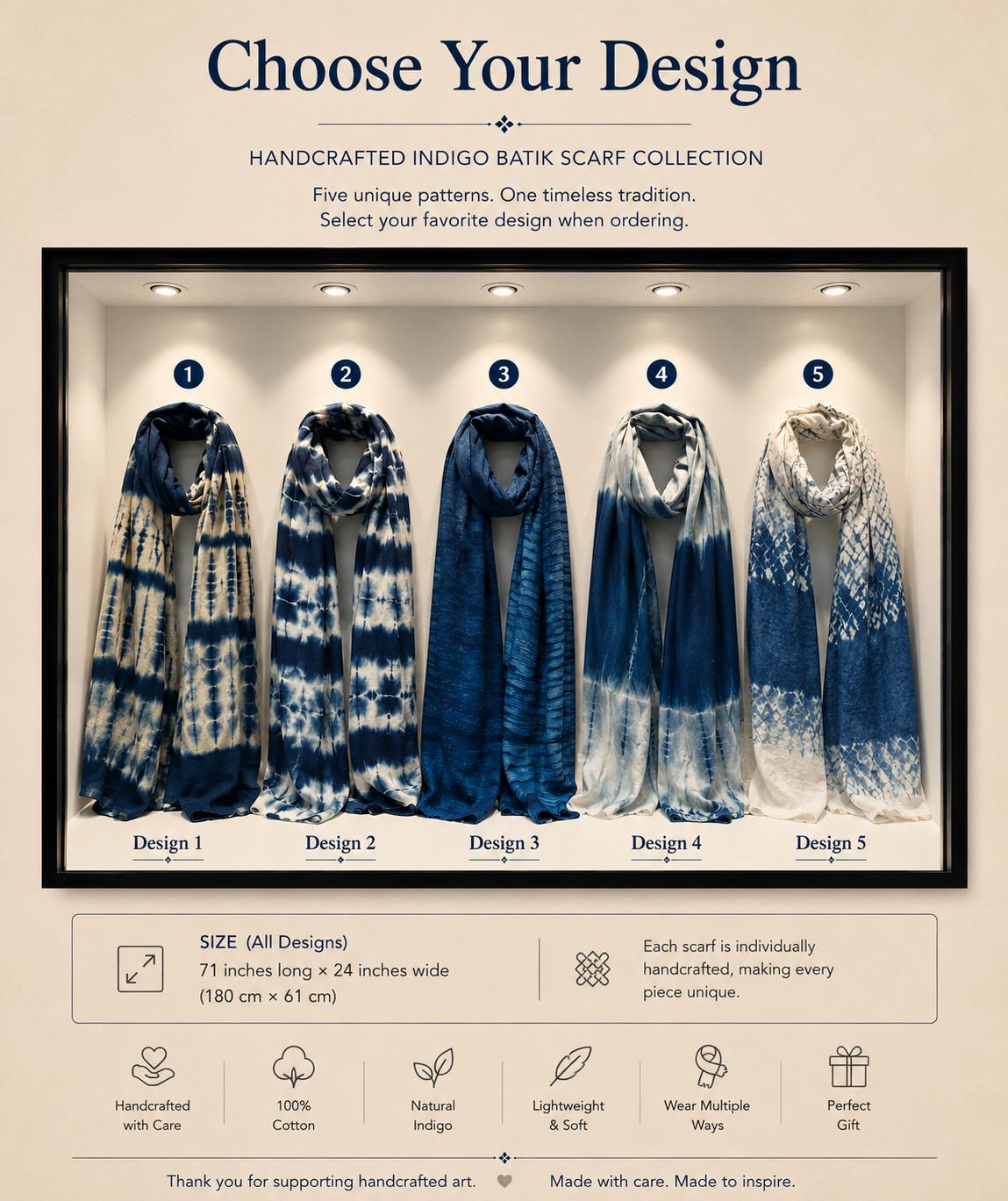 Hand-Dyed Linen Silk Scarf | Indigo Shibori Wrap | Lightweight Shawl | Travel Scarf | Gift for Her