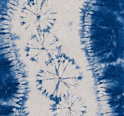 Handmade Indigo Shibori Table Runner | Cotton Decorative Textile | Bed Runner | Wall Hanging | Housewarming Gift