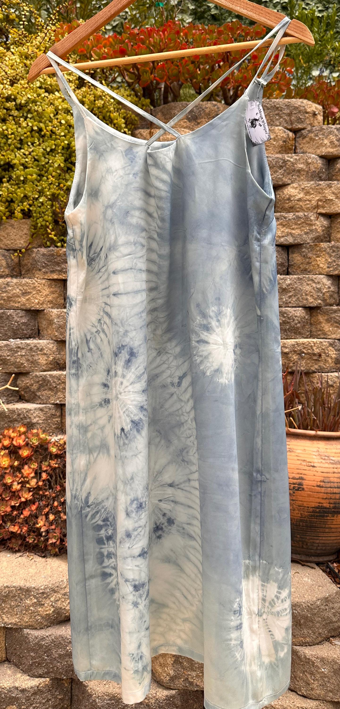 Silk Maxi Dress | Hand-Dyed Batik Silk Dress | Women's Resort Dress | Elegant Summer Dress | Gift for Her