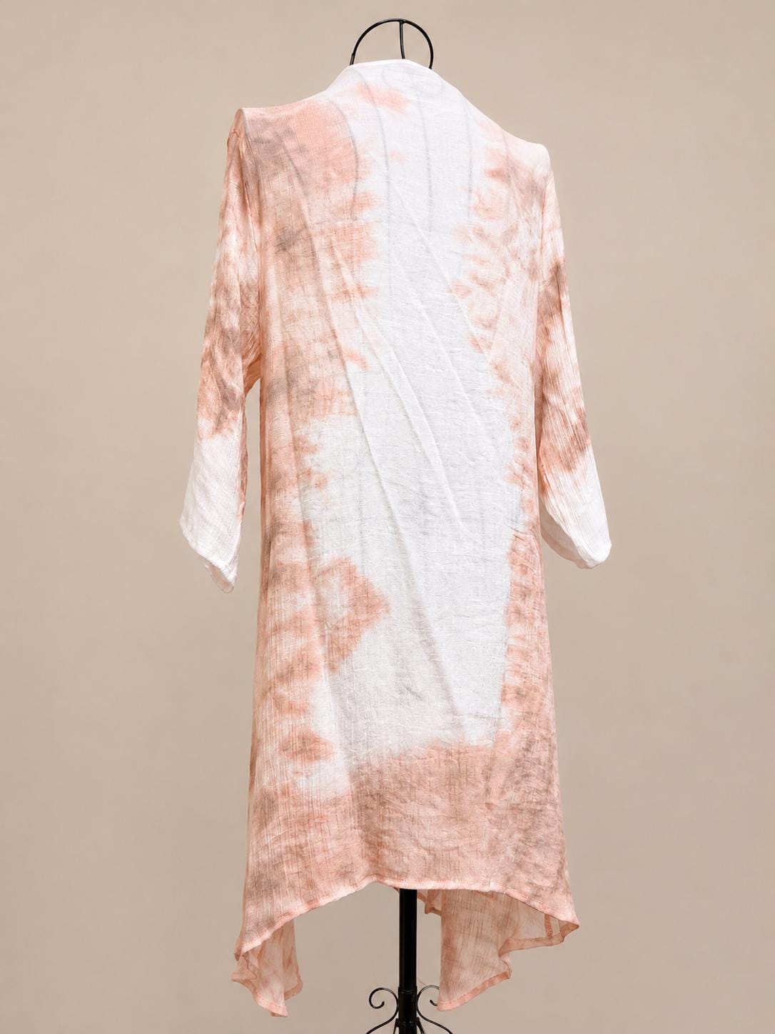 Women's Cotton Linen Cardigan | Lightweight Beach Cover Up | Open Front Summer Kimono | Resort Wear | Gift for Her