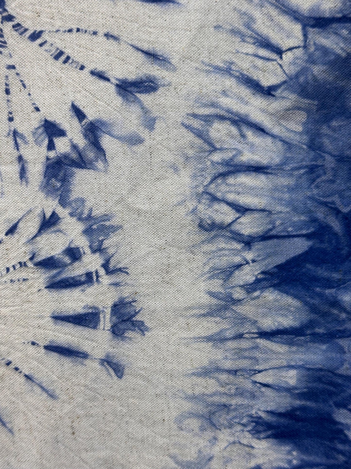 Handmade Indigo Shibori Table Runner | Cotton Decorative Textile | Bed Runner | Wall Hanging | Housewarming Gift
