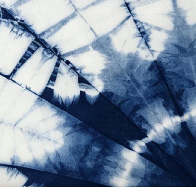 Handmade Botanical Textile Wall Art | Indigo Shibori Wall Hanging | Leaf Wall Decor | Wabi-Sabi Home Decor | Housewarming Gift