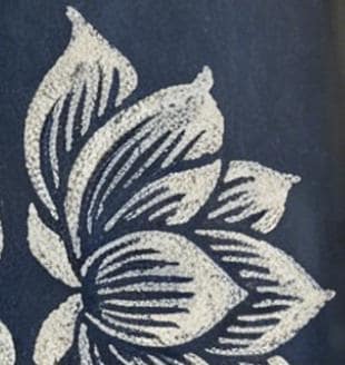 Lotus Textile Wall Art | Handmade Indigo Batik Art | Botanical Zen Home Decor | Tabletop or Wall Display | Housewarming Gift