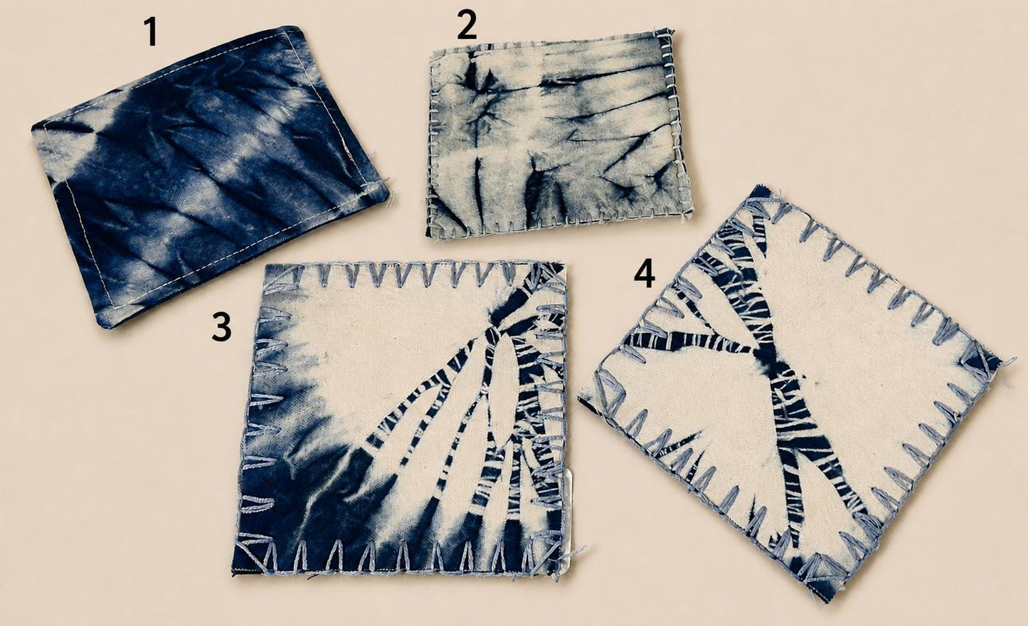 Handmade Fabric Drink Coaster | Double-Sided Indigo Batik Coaster | Cotton Tea Coaster | Table Decor | Housewarming Gift
