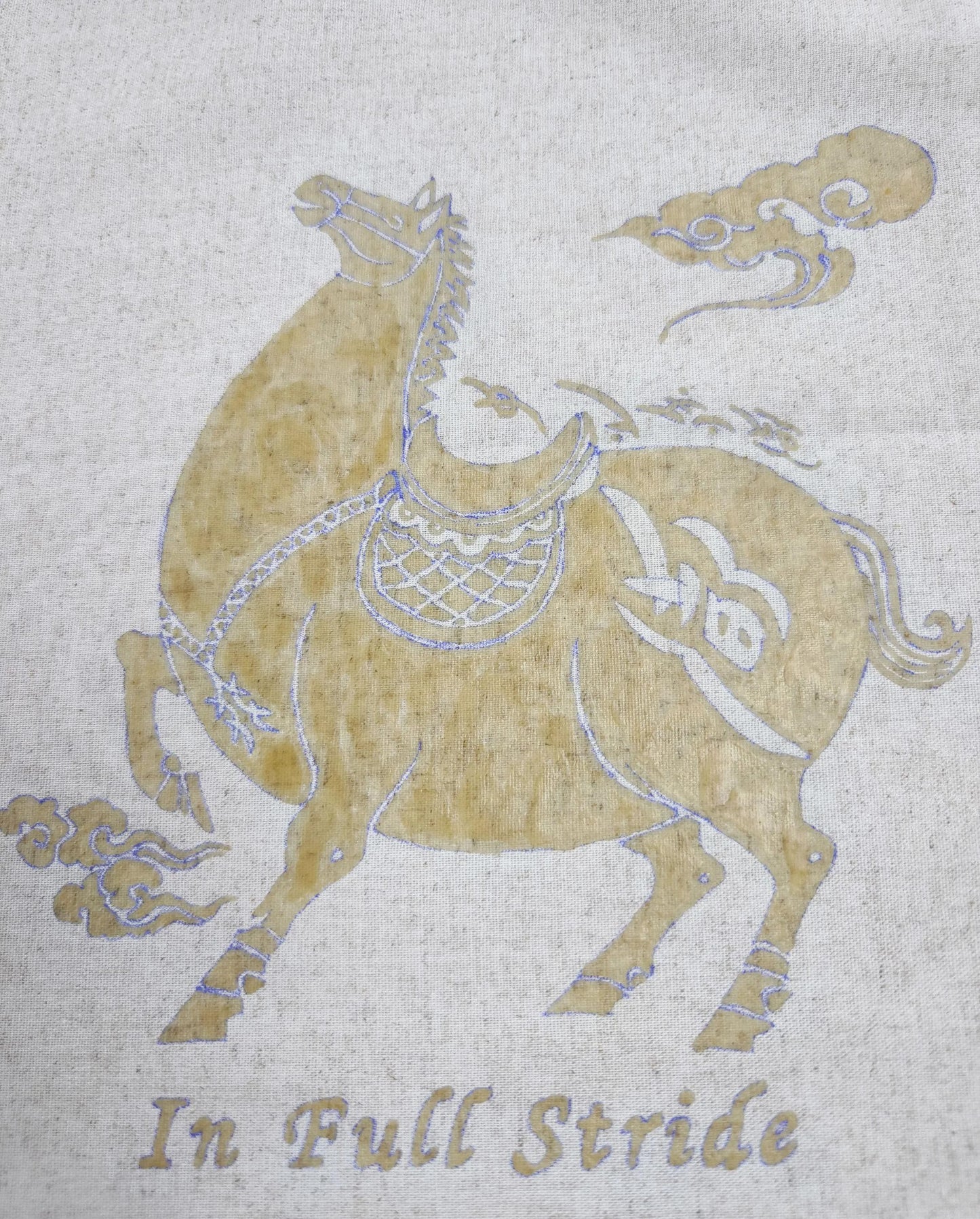 2026 Year of the Horse Batik Calendar | Handmade Textile Wall Art | Chinese Zodiac Wall Hanging | Lunar New Year Gift | Indigo Home Decor