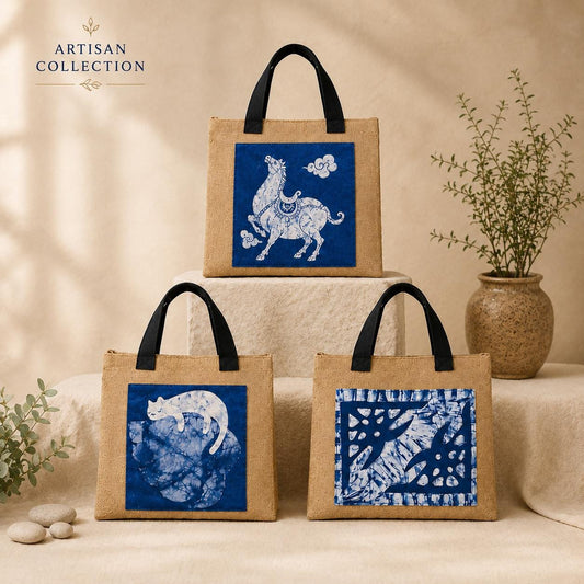 Handmade Jute Tote Bag | Artisan Market Tote | Natural Woven Shoulder Bag | Eco Friendly Everyday Tote | Gift for Her