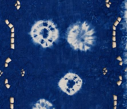 Handmade Indigo Table Runner | Cotton Tea Table Runner | Floral Batik Table Decor | Lace Table Runner | Housewarming Gift