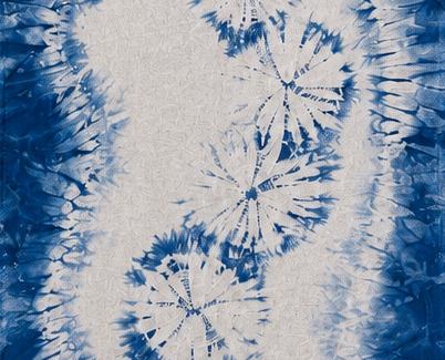 Handmade Indigo Shibori Table Runner | Cotton Decorative Textile | Bed Runner | Wall Hanging | Housewarming Gift
