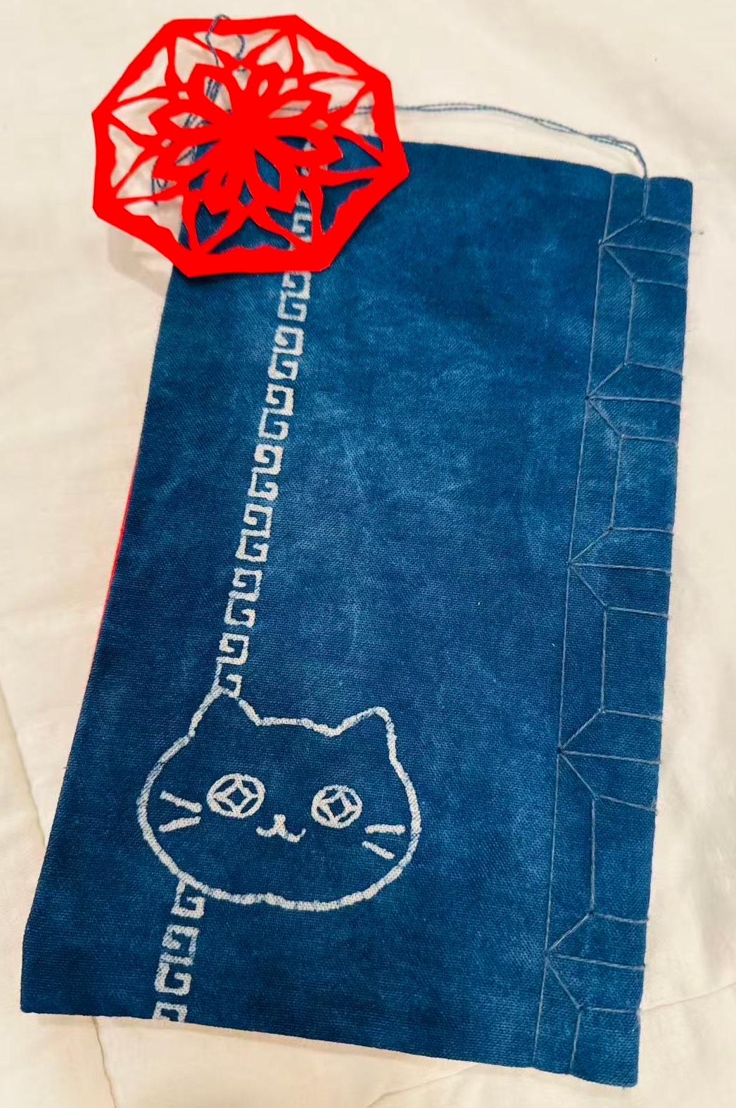 BA-07C: Handmade Nüshu Journal –"Laicai"(BringingWealth) Three Dynasties Book