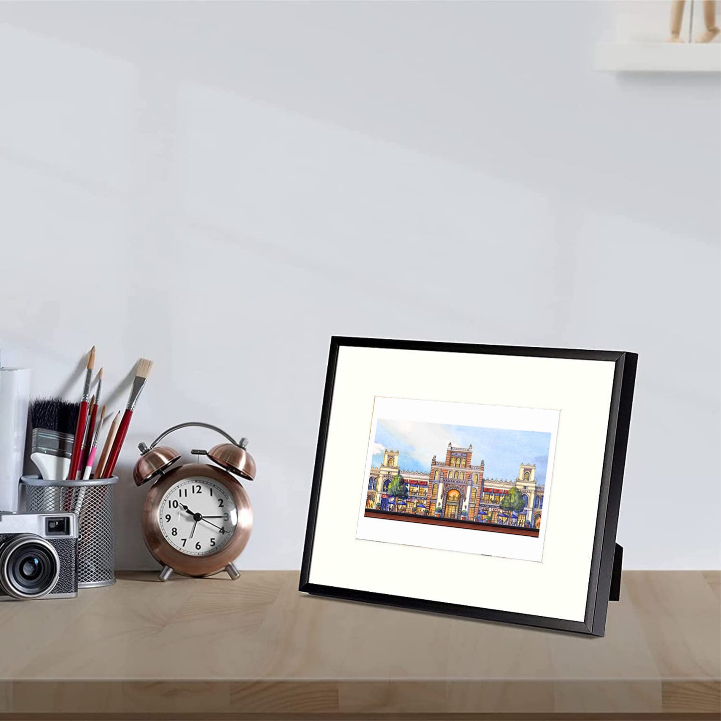 AP-11: The Heart of the City – Limited Edition Signed Art Print by Kurt Xu (12x16) | Architectural Cityscape Wall Art | Fine Art Illustration