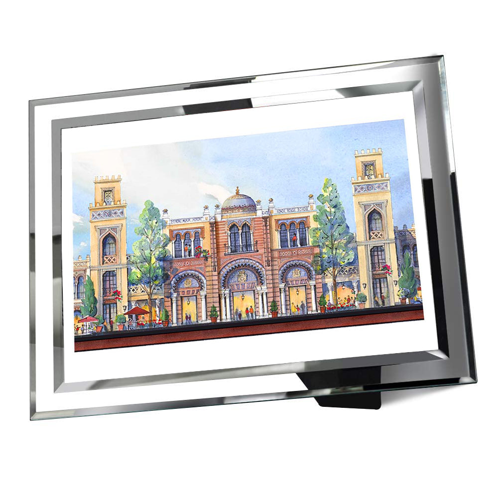 AP-12: An Evening Beneath the Arches – 12x16 Limited Edition Signed Art Print by Kurt Xu | Architectural Cityscape Wall Art