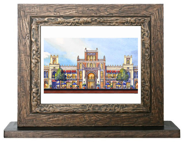 AP-11: The Heart of the City – Limited Edition Signed Art Print by Kurt Xu (12x16) | Architectural Cityscape Wall Art | Fine Art Illustration