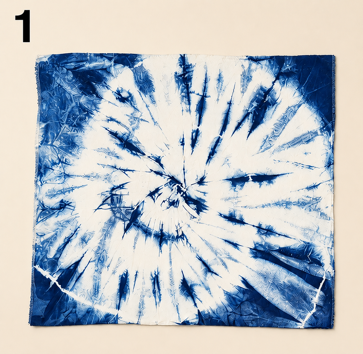 Handmade Cotton Placemats | Indigo Shibori Table Mats | Blue & White Dining Table Decor | Set or Single | Housewarming Gift