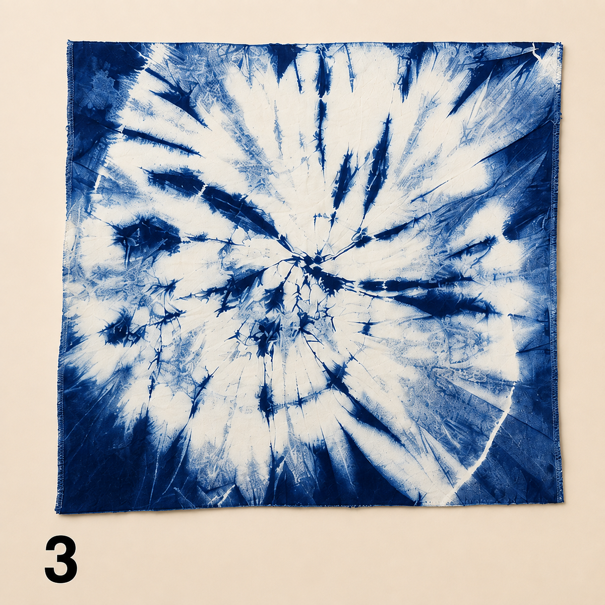 Handmade Cotton Placemats | Indigo Shibori Table Mats | Blue & White Dining Table Decor | Set or Single | Housewarming Gift